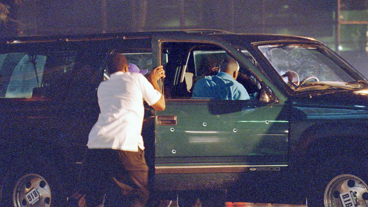 Le SUV de biggie lors de son assassinat à LA